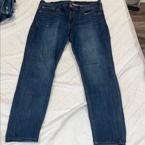 Express Dark Blue Midrise Women's Leghing strech Jeans